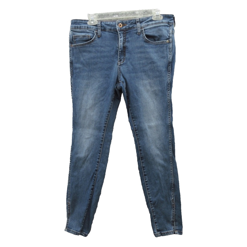 Pilcro and the Letterpress Capri Jeans Womens Size 32 Mid Rise Skinny Stretch *